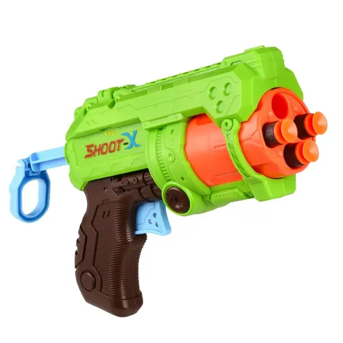 Soft Bullet Spielzeug pistole mit Patrone und Pull-Back-Action Spielzeug Schaum Stoßwelle