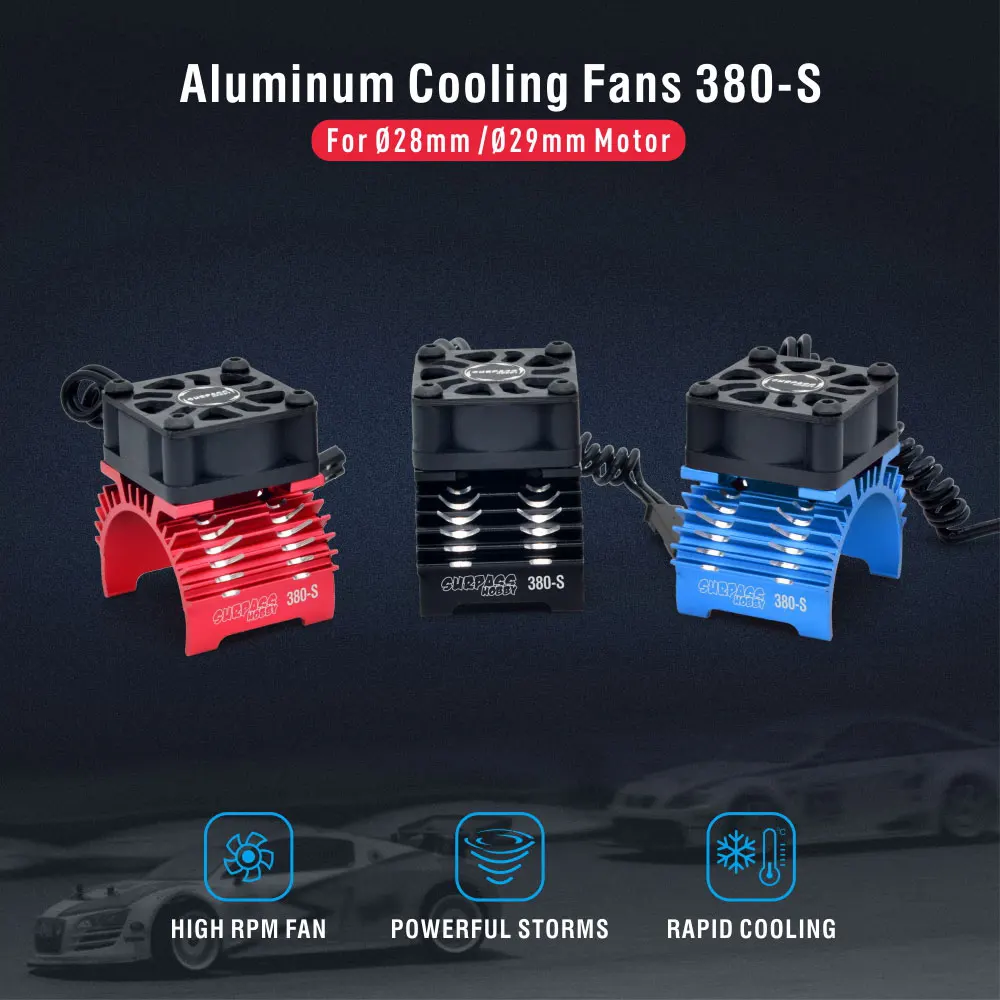 SURPASS HOBBY RC Motorlüfter Kühlkörper für bürstenlosen Motor 380 390 2838 2845 2847 28/29 mm