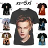 Heißes neues 3D-gedrucktes Star Leonardo Dicaprio T-Shirt Sommer Unisex Mode Rundhals-Top personal