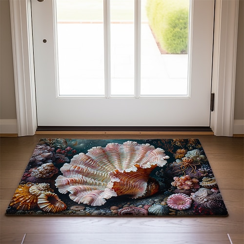 Oktopus-Fußmatte, Küchenmatte, Bodenmatte, rutschfester Teppich, ölbeständiger Teppich, Indoor-Outdoor-Matte, Schlafzimmerdeko, Badezimmermatte, Eingangsteppich Image