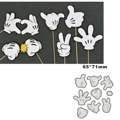 Disney Metal Cutting Dies Stencils Gesture for DIY Scrapbooking Album Stamp Paper Card Embossing