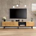 Sureh - Meuble tv 175x31x41cm,armoire tv moderne en bois grainé,meuble tv avec 3 armoires,cabinet