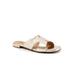 Women's Nell Slip On Sandal by Trotters in Champagne (Size 8 1/2 M)