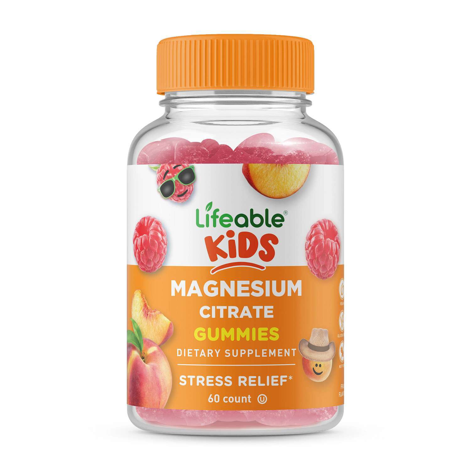 Kids Magnesium Citrate Vegan - 60 Gummies (30 Servings)
