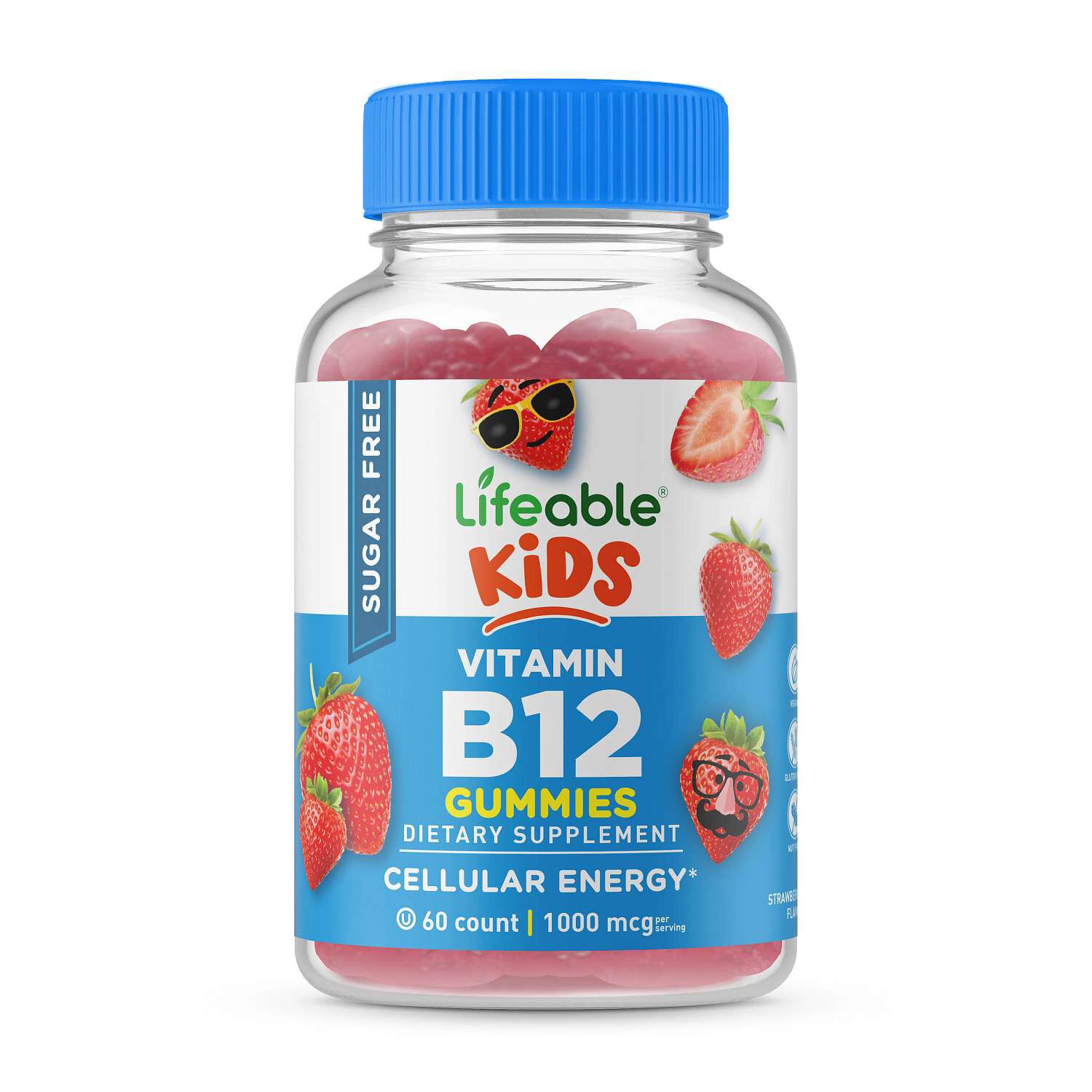Kids - Sugar Free Vitamin B12 60 Gummies (30 Servings)
