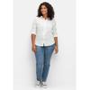 Stretch-Jeans SHEEGO "Große Größen", Damen, Gr. 44, Normalgrößen, blau (blau denim), Obermaterial: 96% Baumwolle, 4% Elasthan (LYCRA XTRA LIFE), unifarben, casual, lang, Jeans, Skinny mit Bodyforming-Effekt