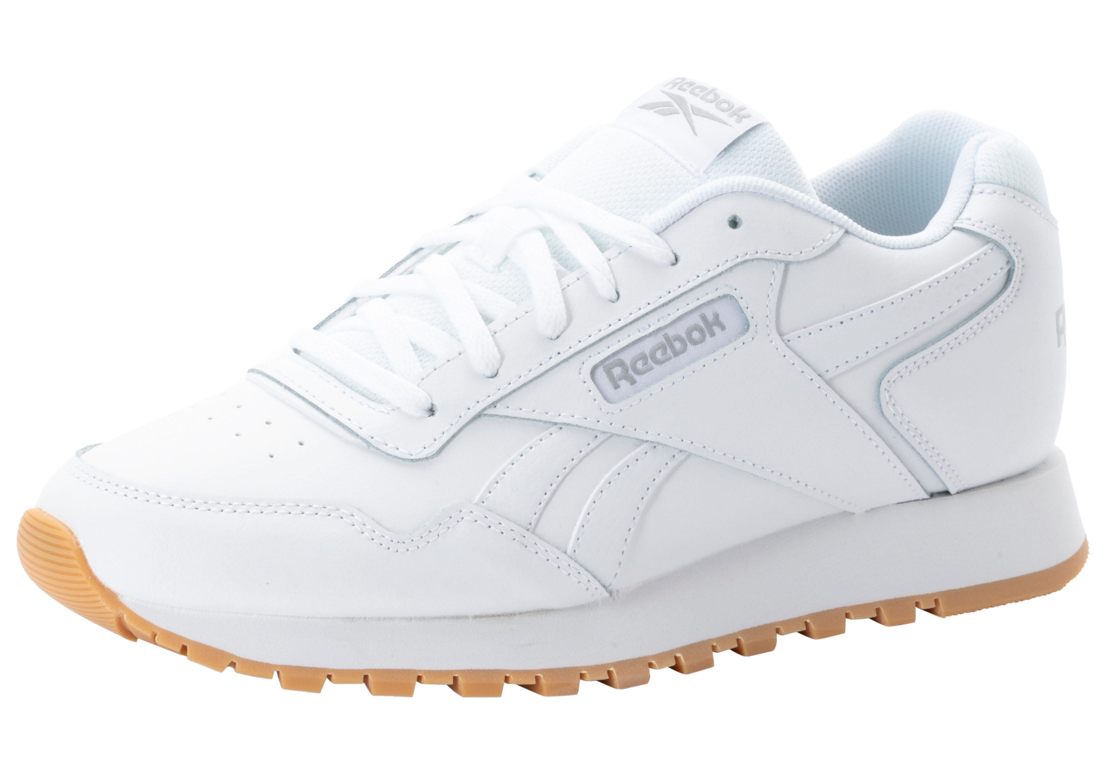 Sneaker REEBOK CLASSIC "REEBOK GLIDE", Damen, Gr. 38, weiß (weiß, gum), Leder, Synthetik, Schuhe Sneaker