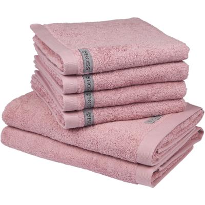 Handtuch ROSS "Sinfonie", rosa (altrosa), B/L: 50cm x 100cm, 6 St., Frottier, Frottier, Obermaterial: 100% Baumwolle, Ha