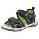 Sandale SUPERFIT "MIKE" Gr. 33, bunt (blau, hellgrün) Kinder Schuhe Sommerschuh, Klettschuh, Outdoorschuh, mit Klettverschlüssen