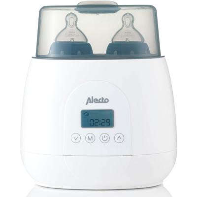 Flaschenwärmer ALECTO "BW700TWIN", weiß, Babykostwärmer, KinderB:19cm H:16cm T:11,6cm, Kunststoff, Duo-Flaschenwärmer 3-in-1, Erhitzen, Sterilisieren und Auftauen, B:19cm H:16cm T:11,6cm