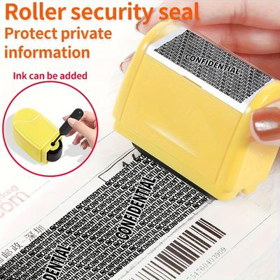 Identity Protection Roller Stamp 1 Identity Identification Protection Identity Theft Protection Stamp Privacy Secrets And Address Protection Stamp Portable Hidden Confidential Information