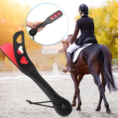 Horse Crop Pu Leather Soft Handle Riding Paddle Ou...