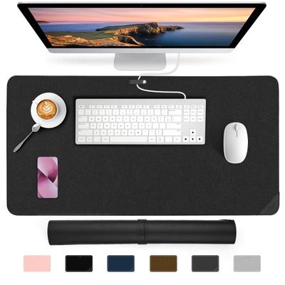 Pu Leather Desk Mat - Premium Office Desk Pad Protector, Pu Leather Desk Blotter Pad, Ultra Soft Waterproof Mouse Mat For Home Office Accessories