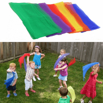 Children's Square Scarf Outdoor Game Sports Toys J...