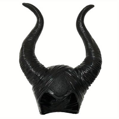 Big Black Ox Horns Witch Hat Headpiece Headgear Qu...