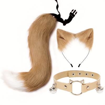 100 % Polyester Cat Ears Cat Tail Set, Cosplay, Ca...