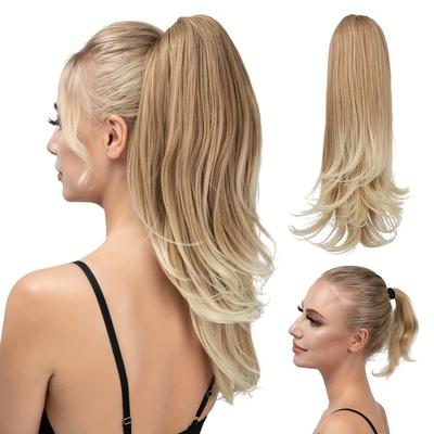 Long Curly Claw Ponytail Synthetic Hair Extensions Easy To Wear Elegant For Daily Use Hair Accessories