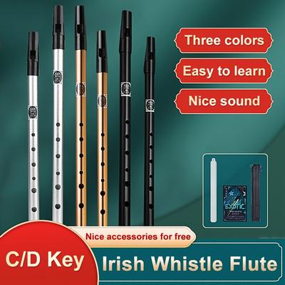 Irish Whistle Flute C/d Key Ireland Flute Aluminum...