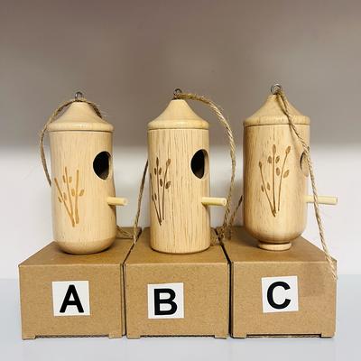 Attract Beautiful Hummingbirds With Our Wooden Hum...