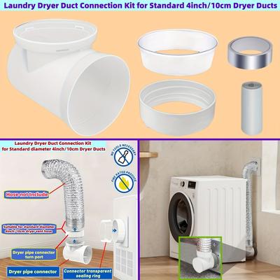 Laundry Dryer Duct Connection Kit, Suitable For St...