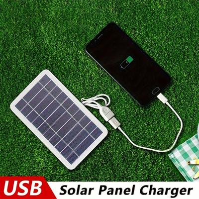 1pc Solar Portable Charging Panel Outdoor Waterpro...