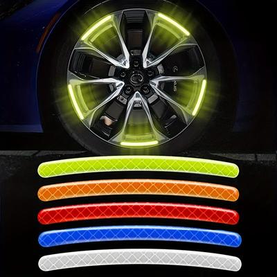 10/20pcs Car Wheel Hub Reflective Stickers, Tire A...