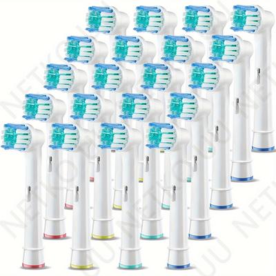 4pcs/8pcs/20pcs Replacement Toothbrush Heads - Suitbale For Oral-b Braun Professional Electric Precision Clean Brush Heads Refill For 7000/pro 1000/9600/ 5000/3000/8000