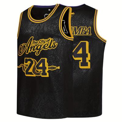 Breathable Men's Basketball Jersey With #24 Embroidery - Perfect For Training And Competition