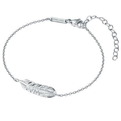Eastside Armband Feder Edelstahl in Silber 17,0 cm Basislänge + 4,0 Verlängerung Damen Image