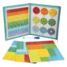 Kinder Magnet fraktion Lernen Mathe Spielzeug Holz Fraktion Buch Set Pfarrei Lehrmittel Arithmetik