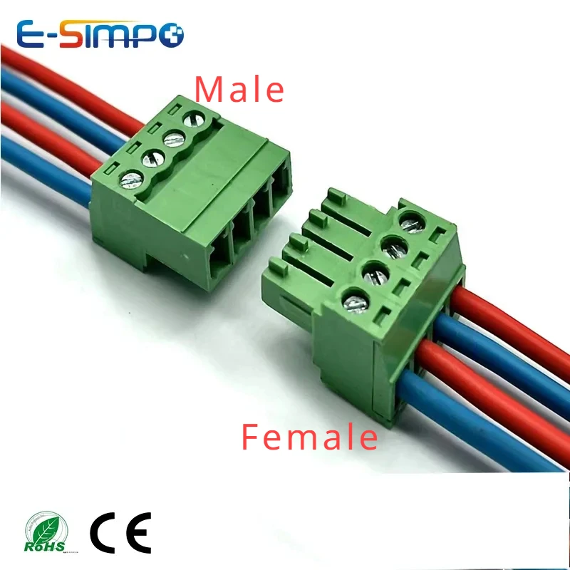 10 paar/10 stücke Antenne Stumpfschweißen 2EDGRK 15EDGRK-3,5mm 2-24P Stecker Männlich + Weiblich Buchse 28-16AWG Draht Schraube Terminal Block Stecker Image