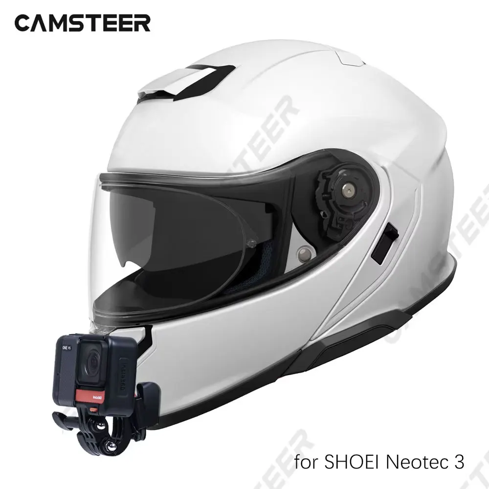 für Shoei Neotec 3 Helm Maßgeschneiderte Kinnhalterung aus Aluminiumlegierung für GoPro Hero 13 12 Insta360 X4 X3 AcePro DJI Action 4 5 Kamera Image
