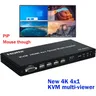 4K 60Hz HDMI Multiviewer KVM Switch 4x1 USB Quad Multi-Viewer PIP 90 ° 180 ° Flip per 4 pezzi