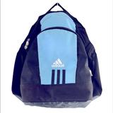 Adidas Bags | Adidas Blue Black Backpack Back To School Bag | Color: Black/Blue | Size: 16.5” H X 17.5” W X 10” D
