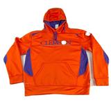 Nike Shirts | Clemson Tigers Men's Nike Therma Fit Pullover Hoodie Sz M Orange Purple Ncaa | Color: Orange | Size: M