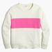 J. Crew Tops | J.Crew Re-Imagined White Bold Pink Stripe Crewneck Pullover Sweatshirt Xs | Color: Pink/White | Size: Xs