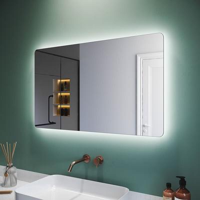 Badspiegel Lichtspiegel led Spiegel Wandspiegel mit Sensor-Schalter mit automatischem Anti-Beschlag Image