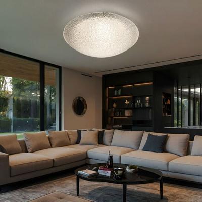 Globo - led Deckenleuchte Modern Wohnzimmerlampe Schlafzimmerleuchte Glas klar Deckenlampe Chrom, Image