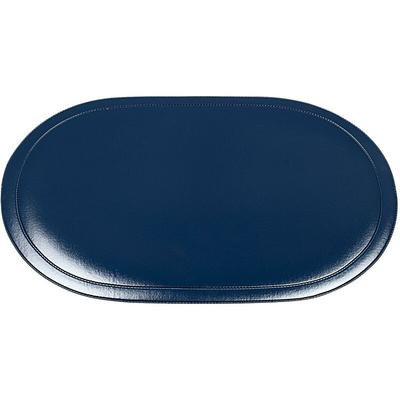 Tischset oval Kunststoff 45,5x29cm kobaltblau