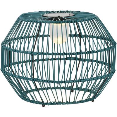 Solarleuchte, Rattan Solarlampe, Wasserdichte Wegleuchte mit Lichtsensor, Automatische led Image