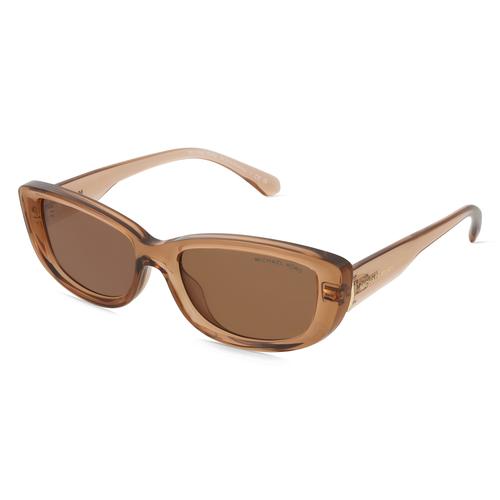 Michael Kors 0MK2210U ASHEVILLE Damen-Sonnenbrille Vollrand Eckig Acetat-Gestell, braun