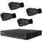 FN9108E-B4-2T black lan IP-Kit videocamere sorveglianza 8 canali con 4 camere 3840 x 2160 Pixel