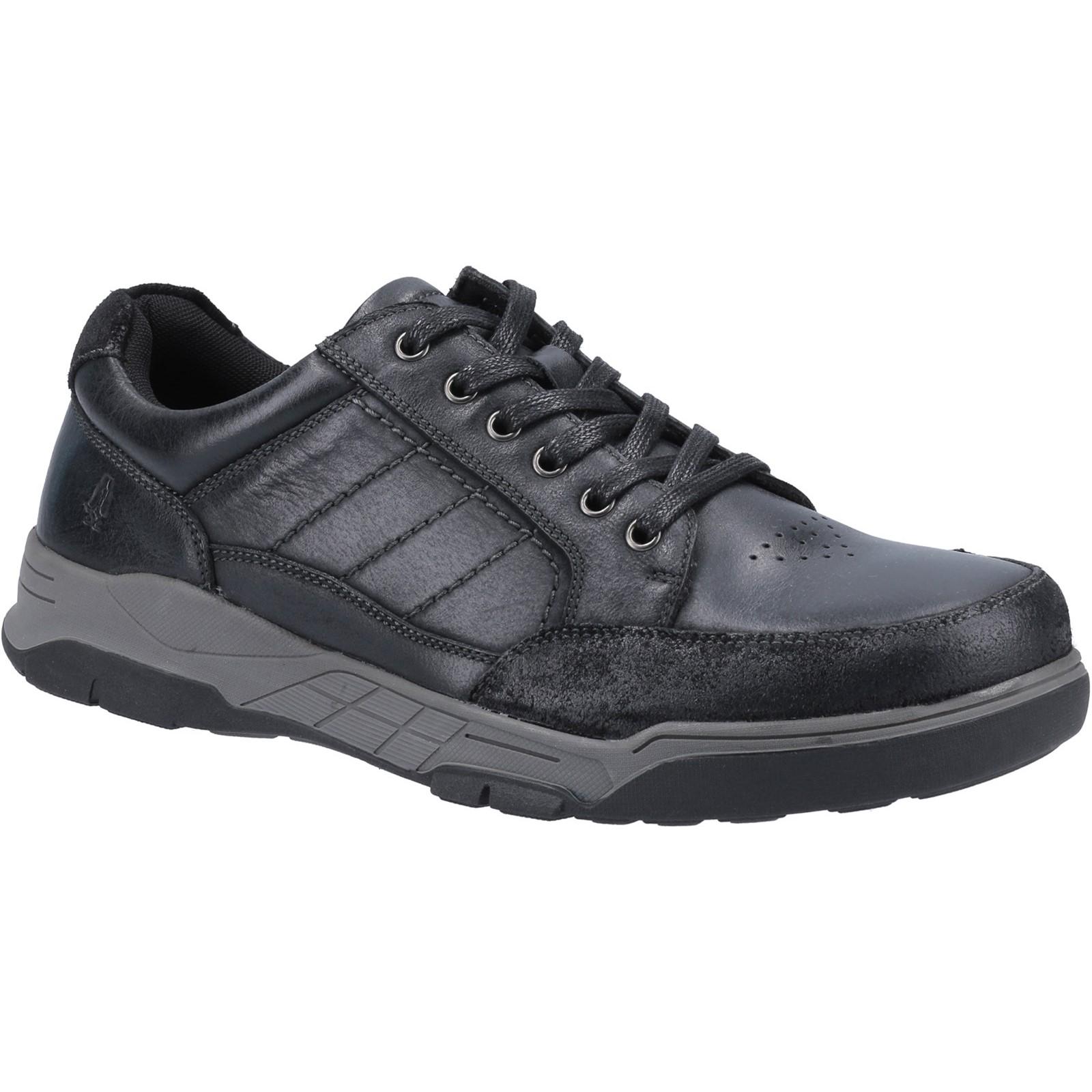 Hush Puppies Herren Finley Lederschuhe (Schwarz)