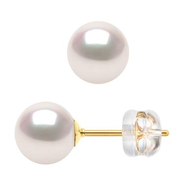 DIADEMA - Ohrringe - Gelbgold und japanische Akoya-Zuchtperle Image
