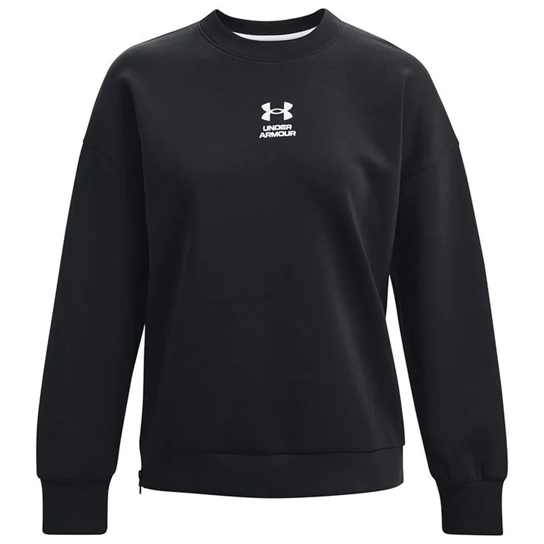 Under Armour Summit Strick Damen schwarzer übergroßer Pullover Image