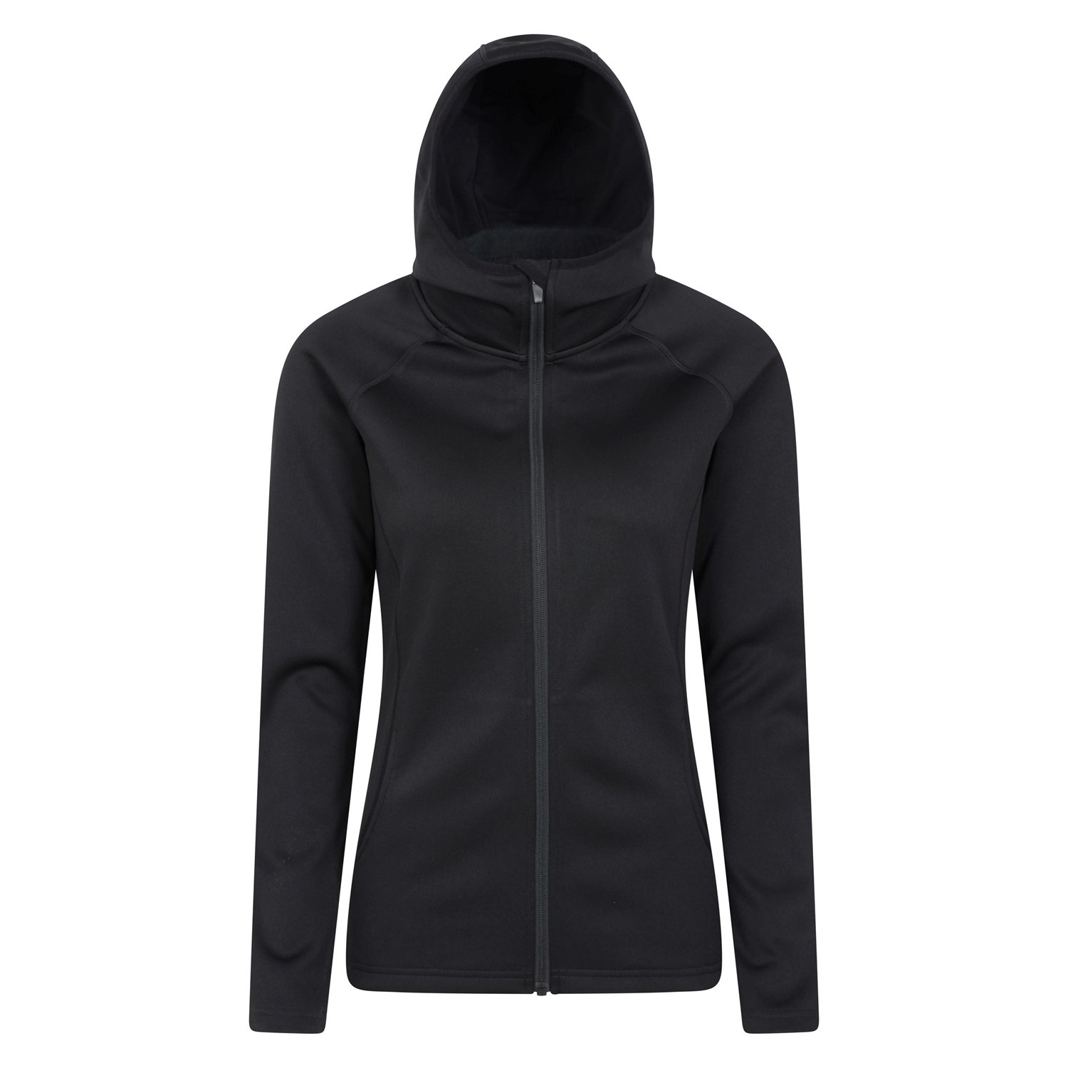 Mountain Warehouse Womens/Ladies Dynamic Chakra IsoCool Full Zip Hoodie (Schwarz) Image