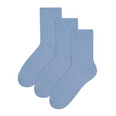 3 Paar Wollsocken für Damen | Steven | Atmungsaktive gepolsterte Damensocken Blau Image