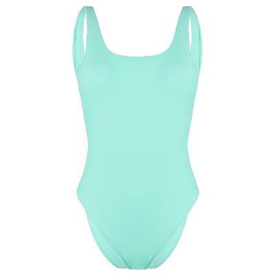 Gymshark Open Back Womens Turquoise Badeanzug offen Image