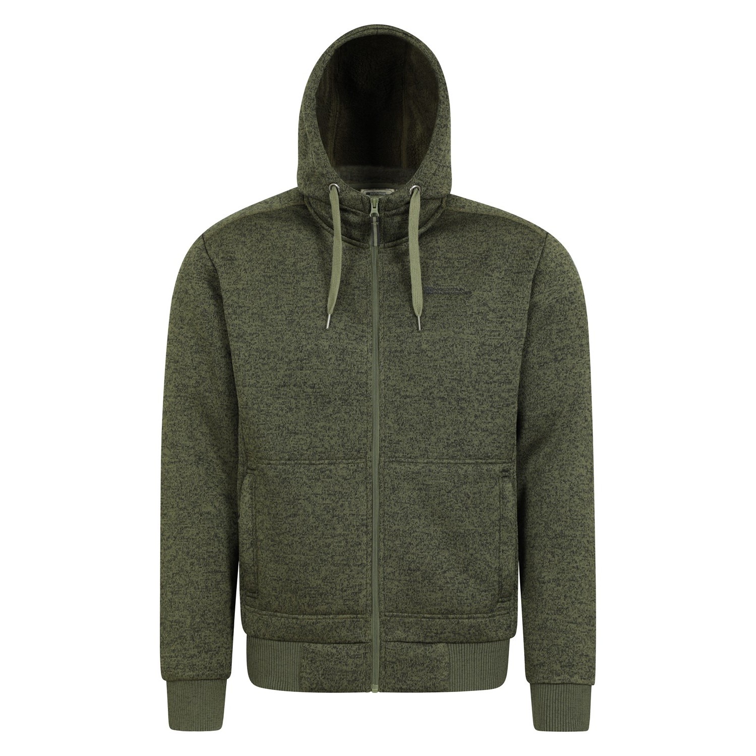 Mountain Warehouse Herren Nevis II Kunstpelz Hoodie (Grün) Image
