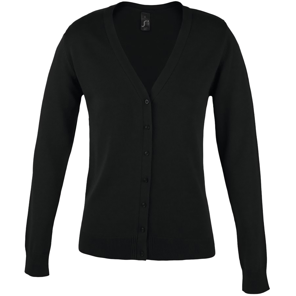 SOLS Damen/Damen Golden V-Ausschnitt Strickjacke (Schwarz) Image